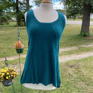 Forest green tank style sweater tunic